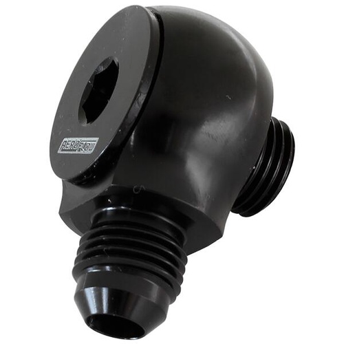 SLIMLINE -6ORB TO -6AN 90 DEG FOR USE IN TIGHT RADIUS AREA