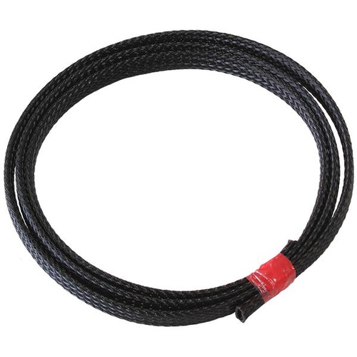 1/4" 7.6 METER HEAT FLEX BRAIDBLACK TIGHT WEAVE HIGH COVERAG