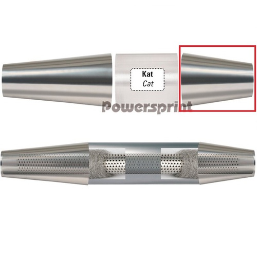 Powersprint cono di riduzione simmetrico, 89 S-100, diametro connessione 89mm-50mm, espansione a 89.5mm-50.5mm, lunghezza totale 100mm