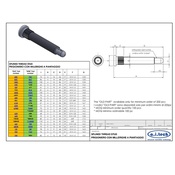 Colonnetta ruota a piantaggio 1/2" UNF  L.88