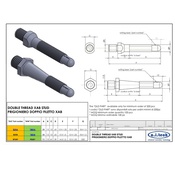 Colonnetta ruota 12x1,25 - 14x1,5 L. 93 ex 20mm (Lancia rally)