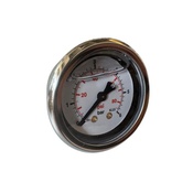 MANOMETRO 0-6BAR, CASSA ACCIAO INOX D.40mm, IN GLICERINA