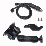 kit accessori auto composto da: Ventosa Universale, Cablaggio di ricambio (solo per G Serie) con adattatore accendisigari e plug per collegare 1 Monit da remoto (AC009,AC010 o AC011)